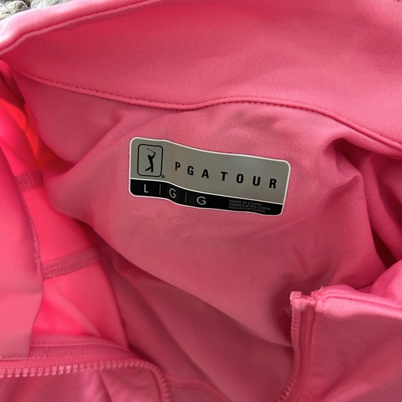 NWT PGA Tour Pink Long Sleeve Women's Half Zip Pullover - Picture 9 of 9